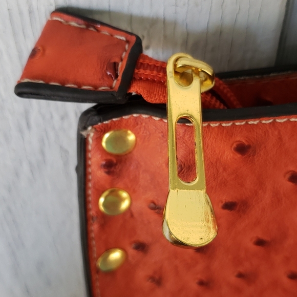 Orange Purse. SJS Handbag Woman Leather - Picture 10 of 16
